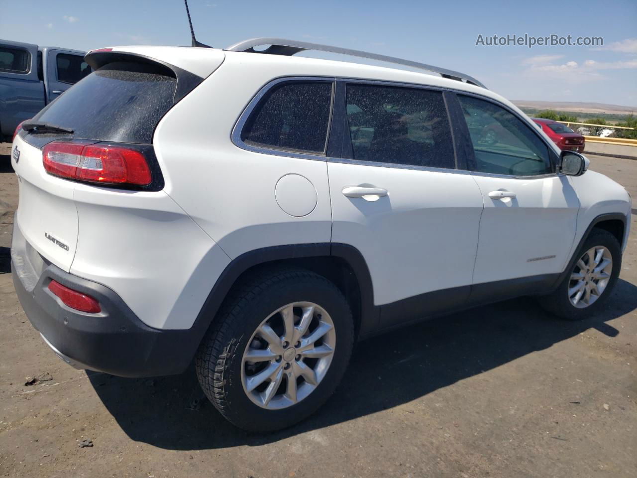 2016 Jeep Cherokee Limited White vin: 1C4PJMDS4GW344260