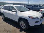 2016 Jeep Cherokee Limited White vin: 1C4PJMDS4GW344260