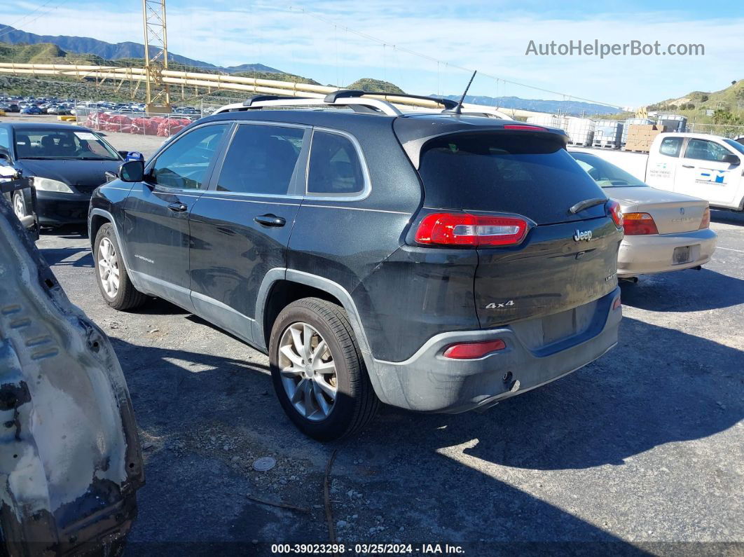 2014 Jeep Cherokee Limited Black vin: 1C4PJMDS5EW296796