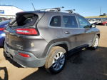 2015 Jeep Cherokee Limited Серый vin: 1C4PJMDS5FW682507