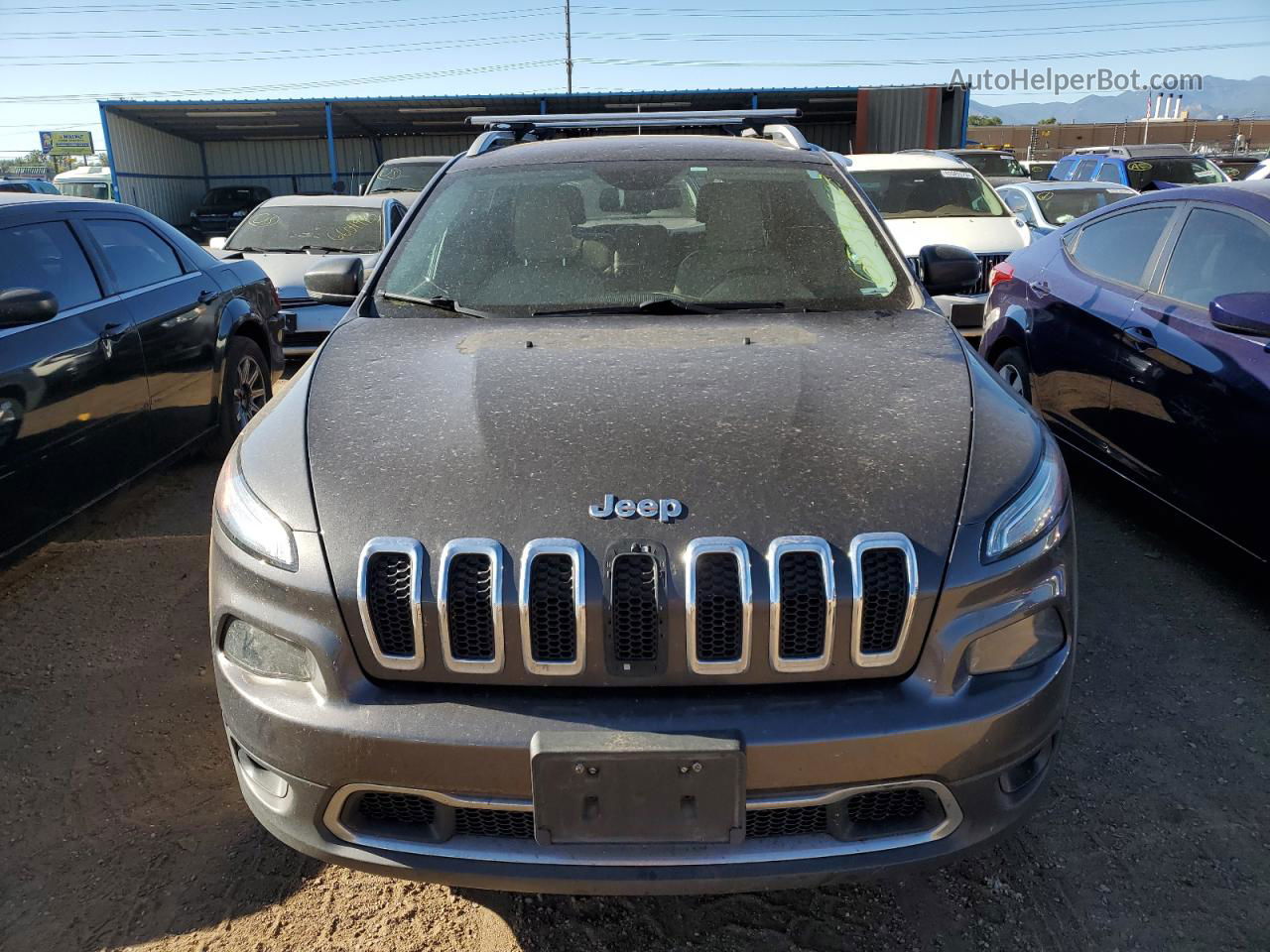 2015 Jeep Cherokee Limited Серый vin: 1C4PJMDS5FW682507