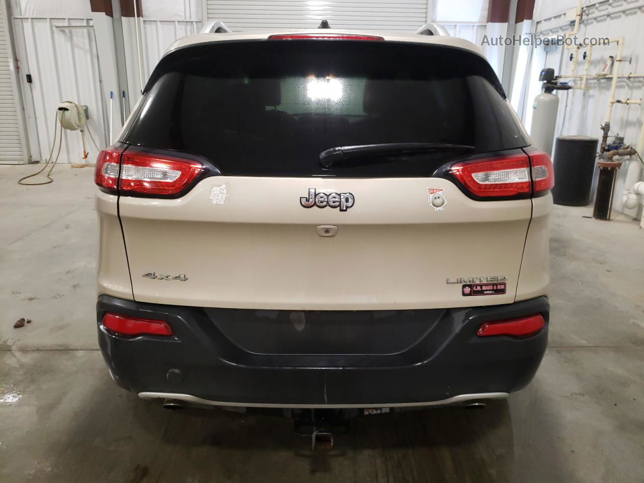 2014 Jeep Cherokee Limited Tan vin: 1C4PJMDS6EW296726