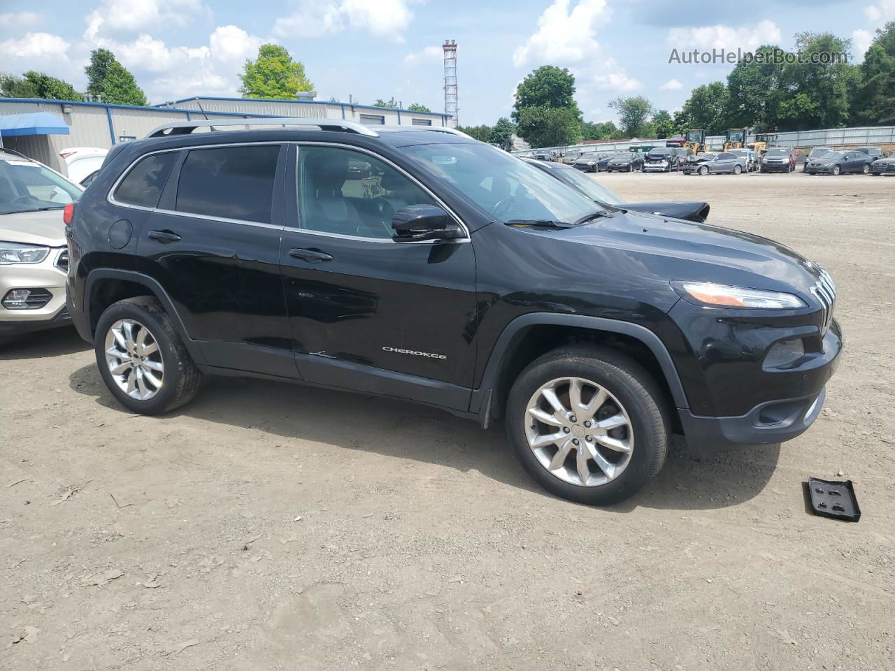 2014 Jeep Cherokee Limited Black vin: 1C4PJMDS6EW308955