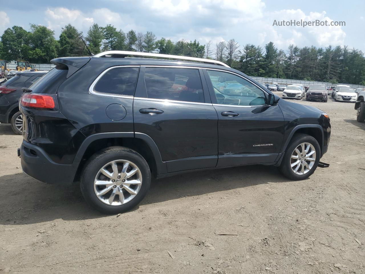 2014 Jeep Cherokee Limited Black vin: 1C4PJMDS6EW308955