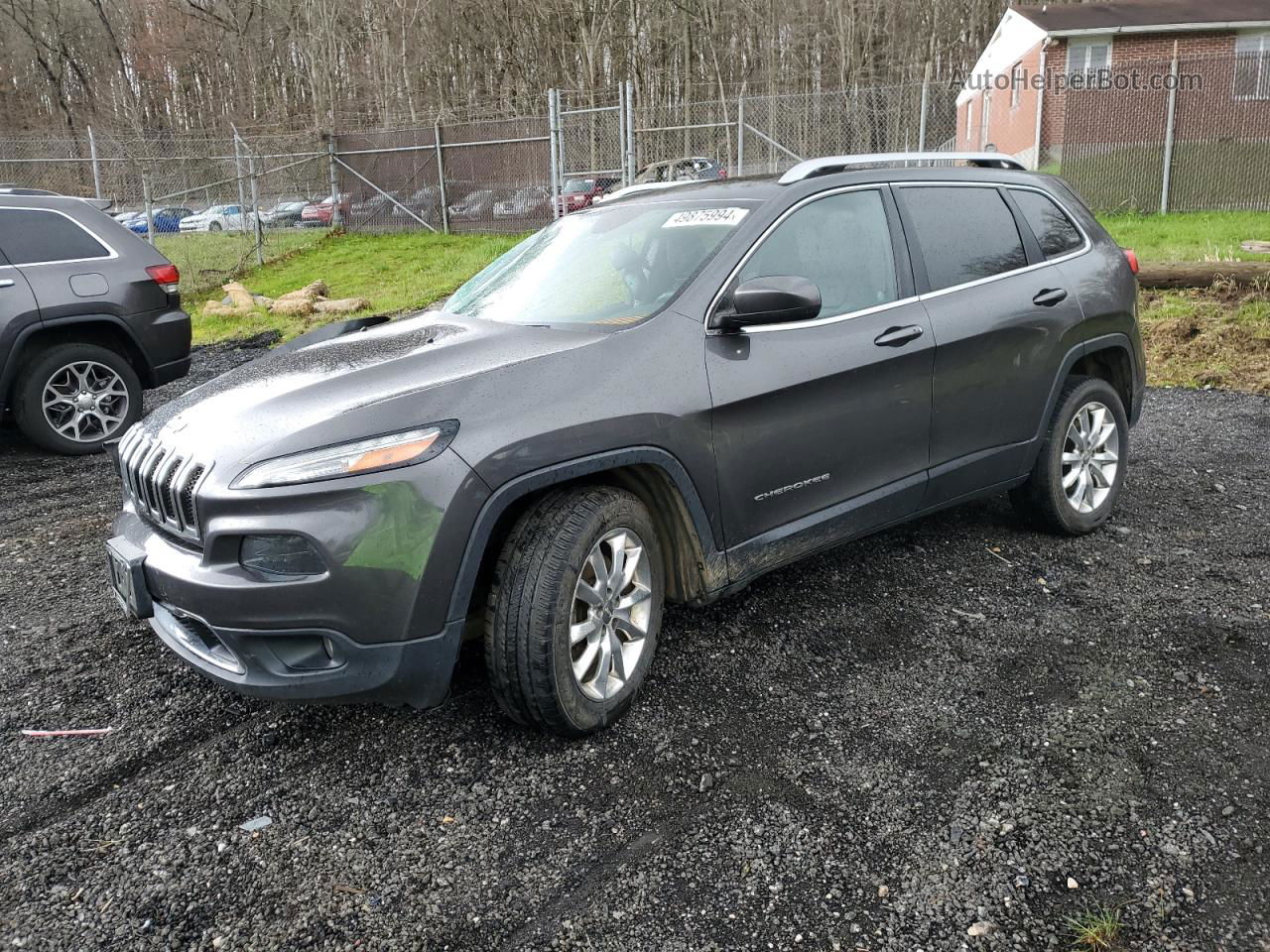 2015 Jeep Cherokee Limited Gray vin: 1C4PJMDS6FW544135