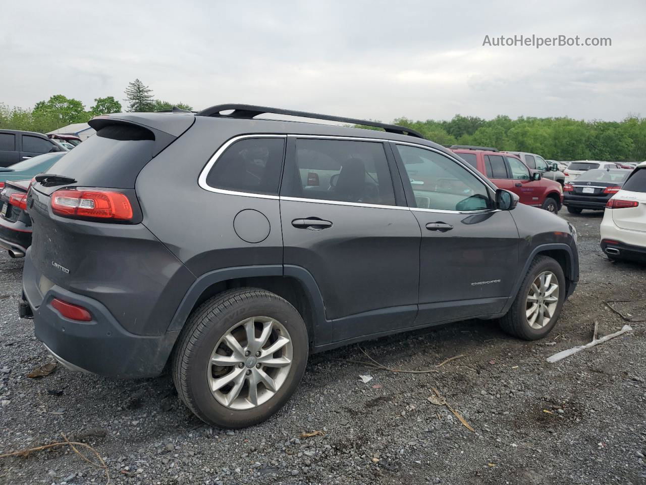 2015 Jeep Cherokee Limited Угольный vin: 1C4PJMDS6FW614152