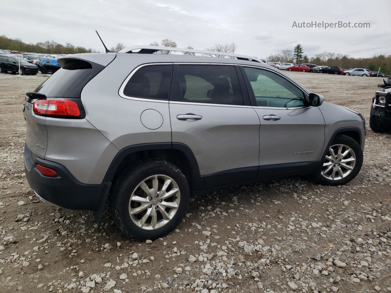 2015 Jeep Cherokee Limited Gray vin: 1C4PJMDS6FW705860