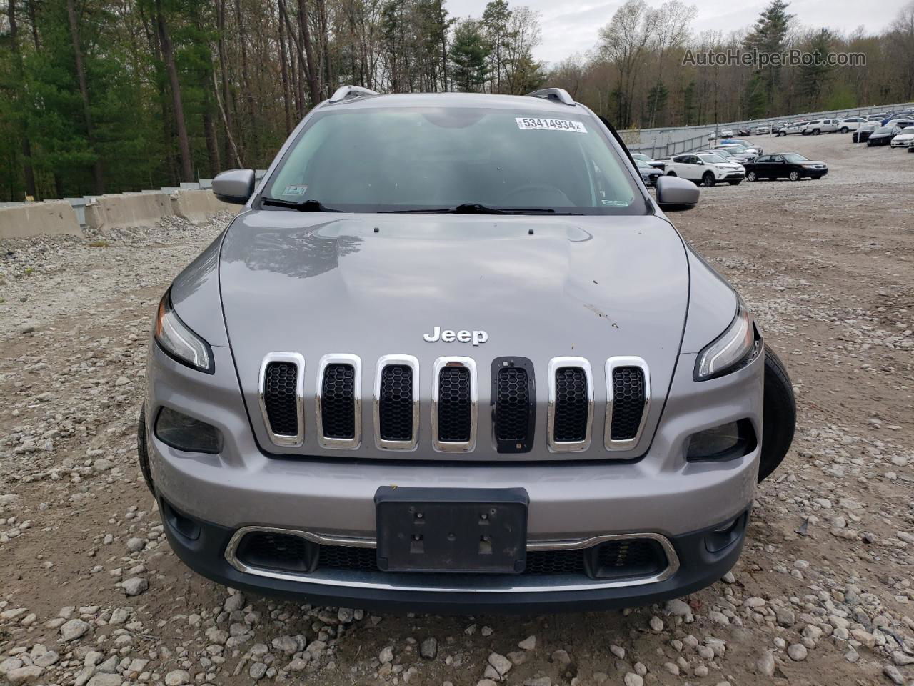 2015 Jeep Cherokee Limited Gray vin: 1C4PJMDS6FW705860