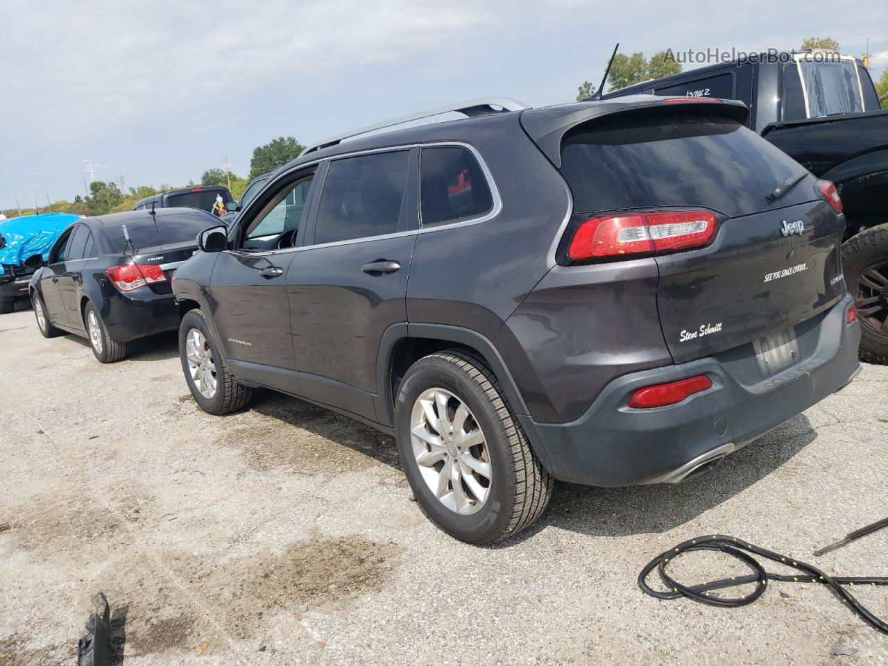 2015 Jeep Cherokee Limited Серый vin: 1C4PJMDS6FW752175