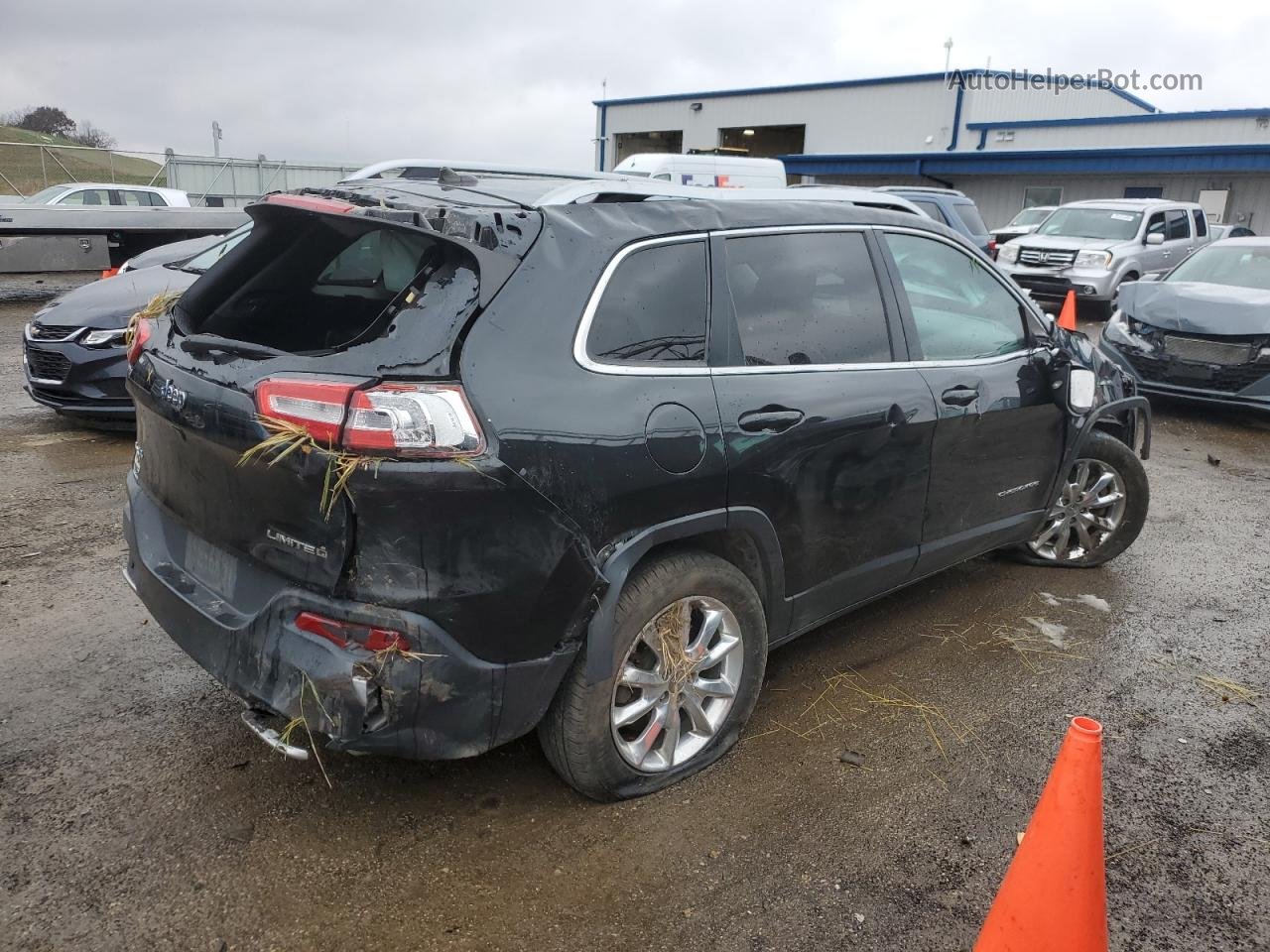 2015 Jeep Cherokee Limited Black vin: 1C4PJMDS6FW779425