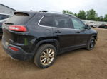 2016 Jeep Cherokee Limited Black vin: 1C4PJMDS6GW104613