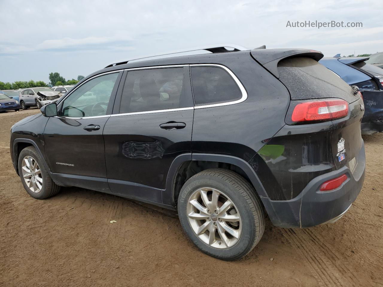 2016 Jeep Cherokee Limited Black vin: 1C4PJMDS6GW104613