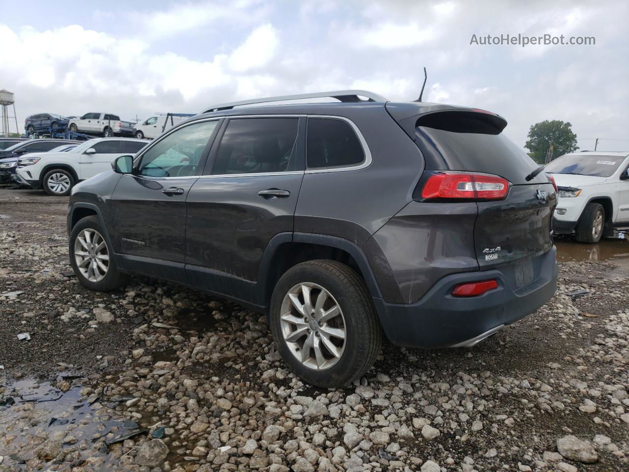 2016 Jeep Cherokee Limited Gray vin: 1C4PJMDS6GW133769