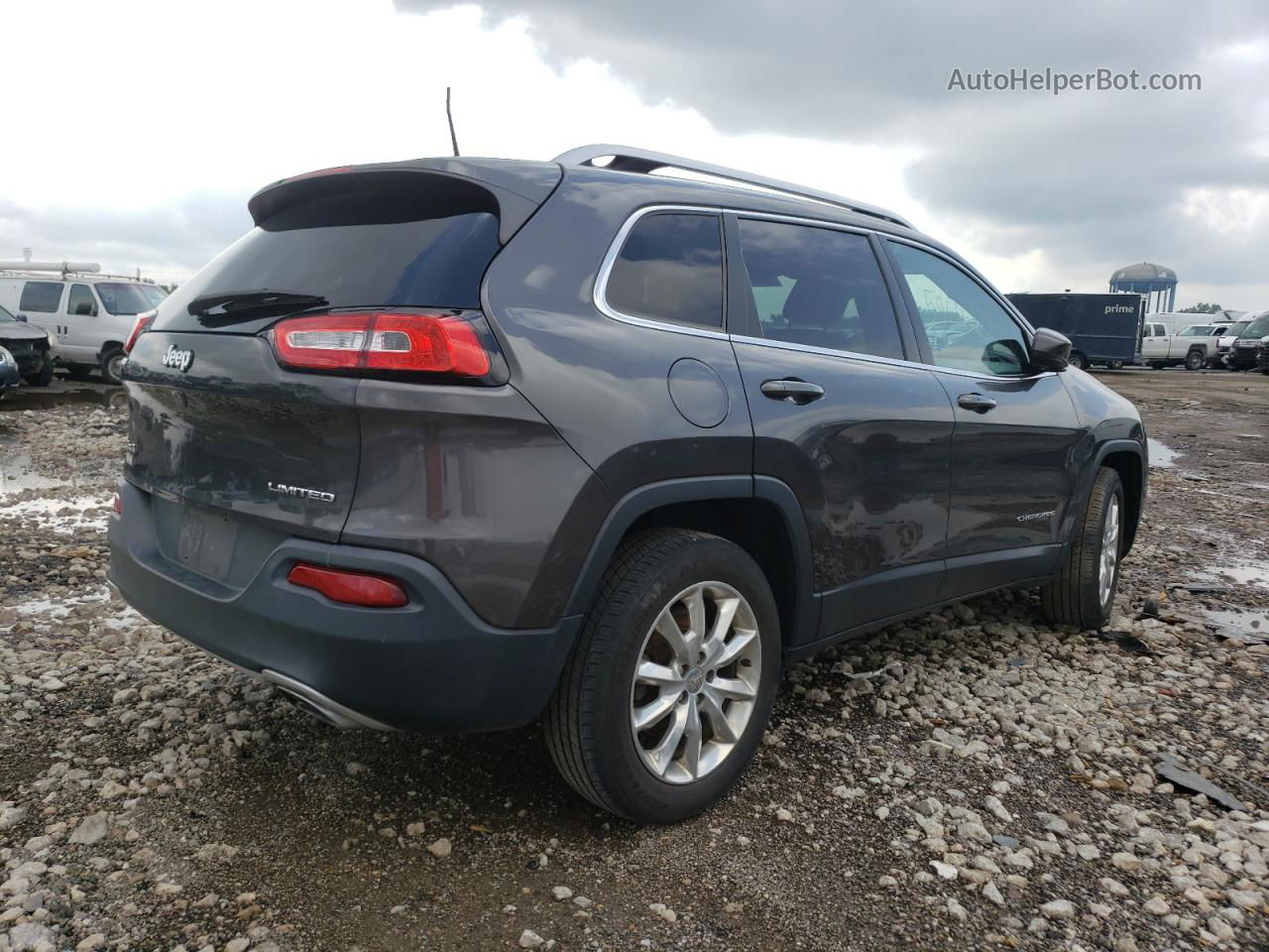 2016 Jeep Cherokee Limited Gray vin: 1C4PJMDS6GW133769