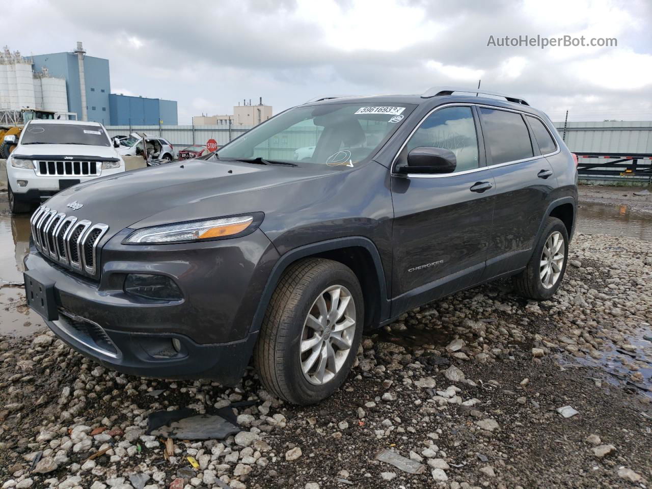 2016 Jeep Cherokee Limited Серый vin: 1C4PJMDS6GW133769