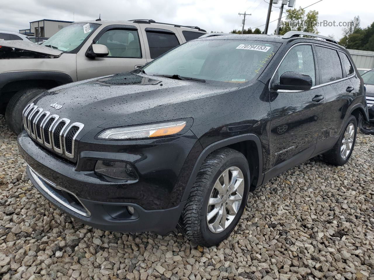 2016 Jeep Cherokee Limited Black vin: 1C4PJMDS6GW237209