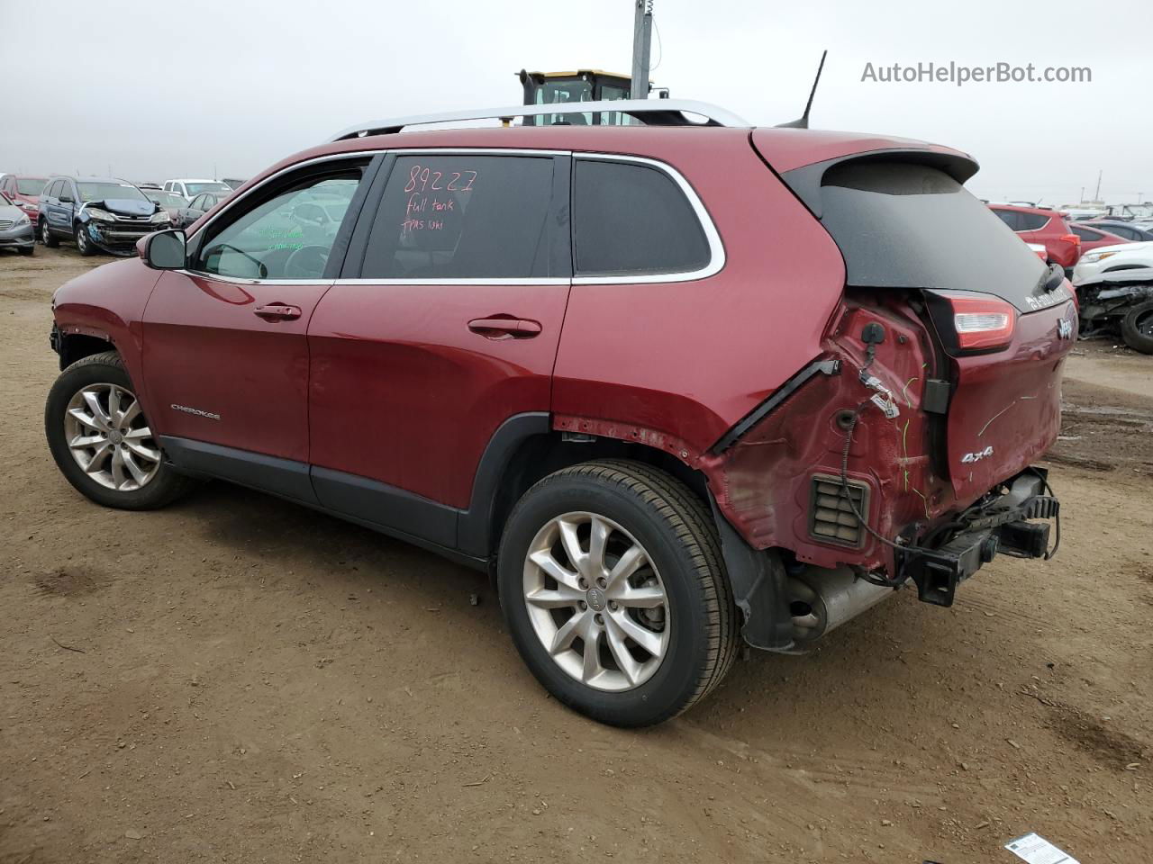 2016 Jeep Cherokee Limited Red vin: 1C4PJMDS6GW279654