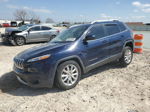 2014 Jeep Cherokee Limited Blue vin: 1C4PJMDS7EW185067