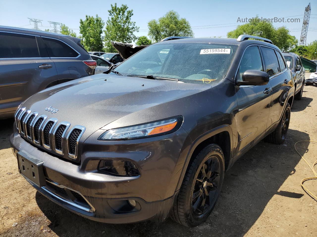 2015 Jeep Cherokee Limited Gray vin: 1C4PJMDS7FW511807