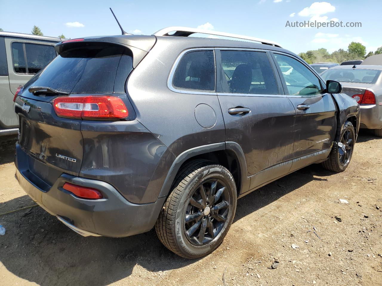 2015 Jeep Cherokee Limited Gray vin: 1C4PJMDS7FW511807