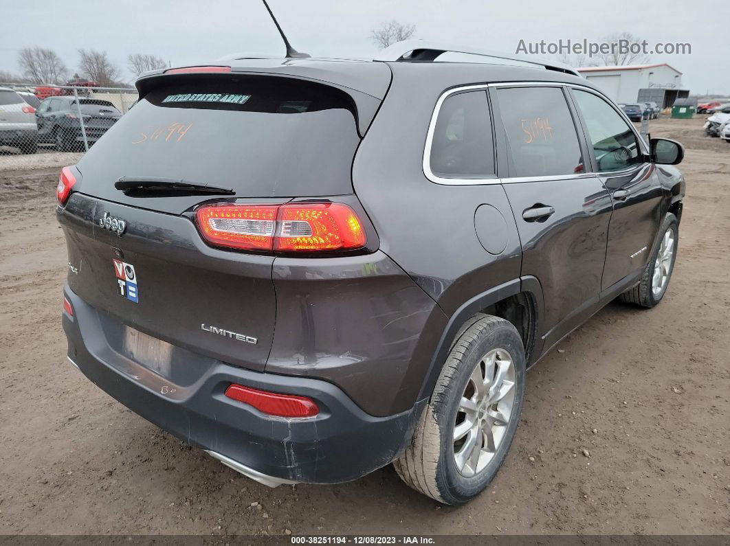 2015 Jeep Cherokee Limited Серый vin: 1C4PJMDS7FW540806