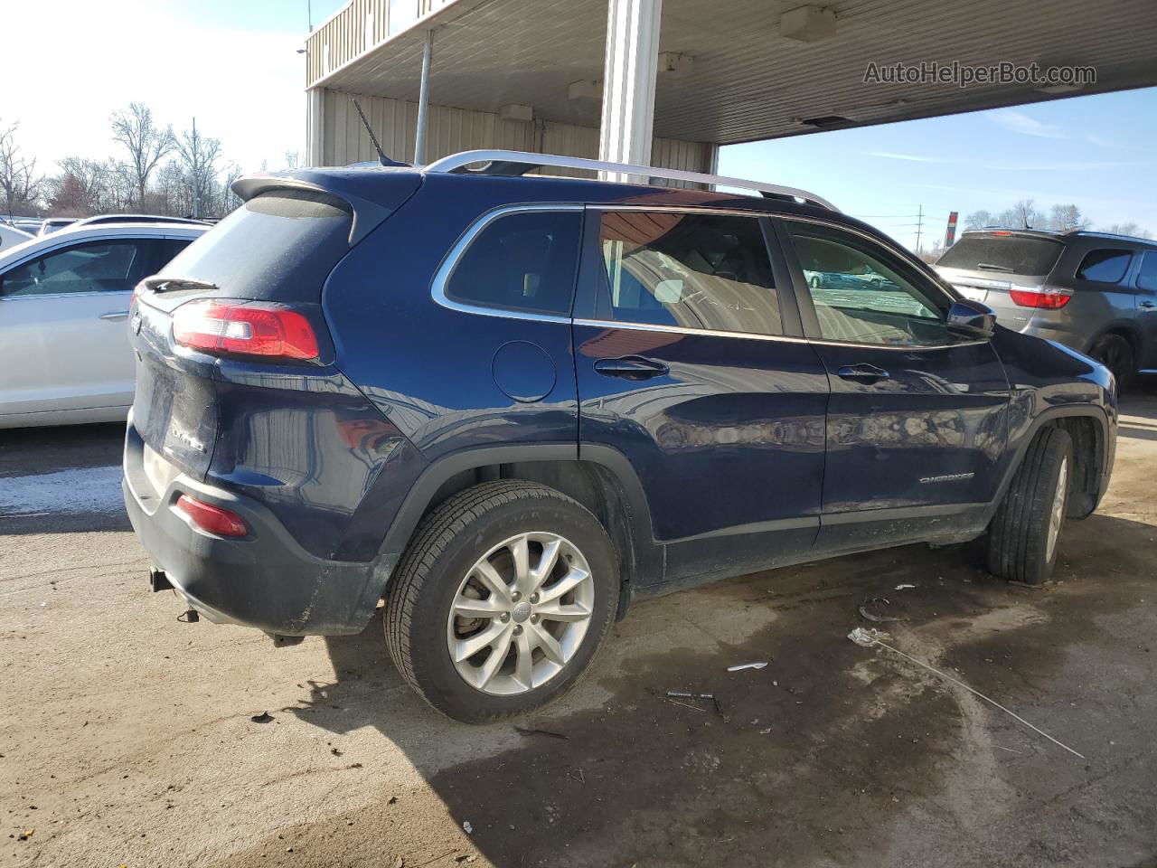 2015 Jeep Cherokee Limited Синий vin: 1C4PJMDS7FW719038