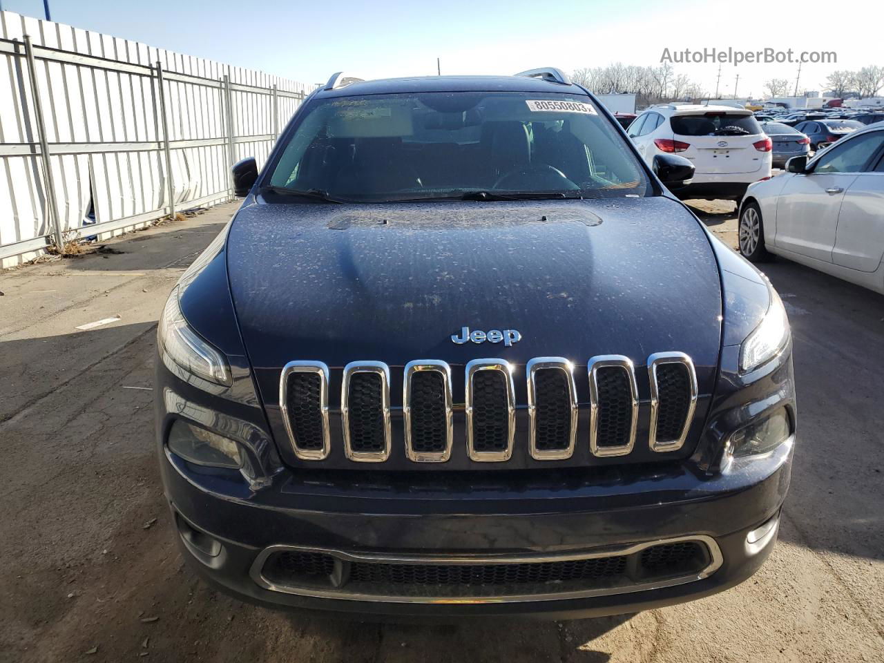 2015 Jeep Cherokee Limited Синий vin: 1C4PJMDS7FW719038