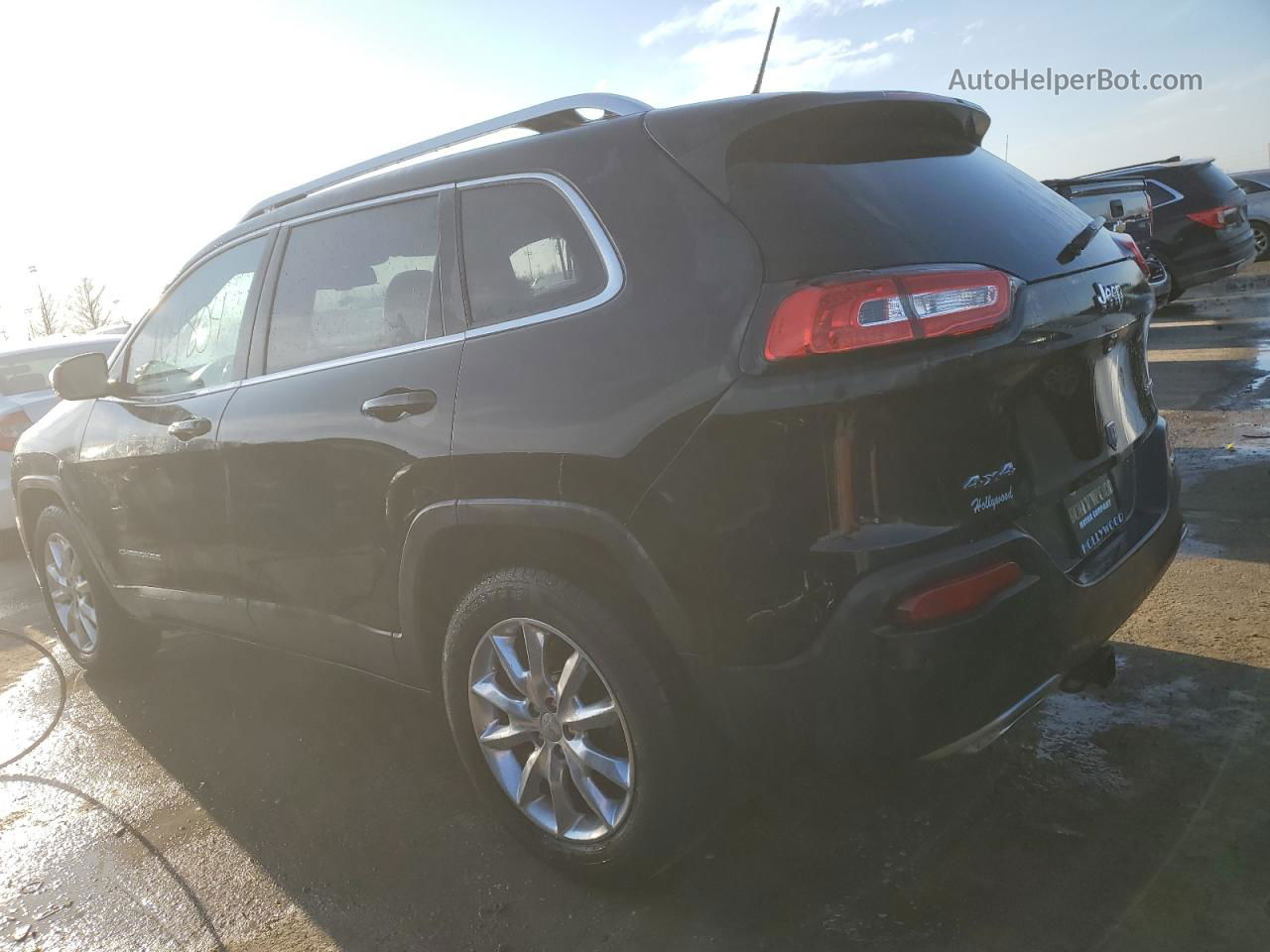 2015 Jeep Cherokee Limited Black vin: 1C4PJMDS7FW729424