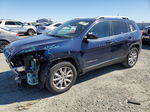 2015 Jeep Cherokee Limited Blue vin: 1C4PJMDS7FW759359