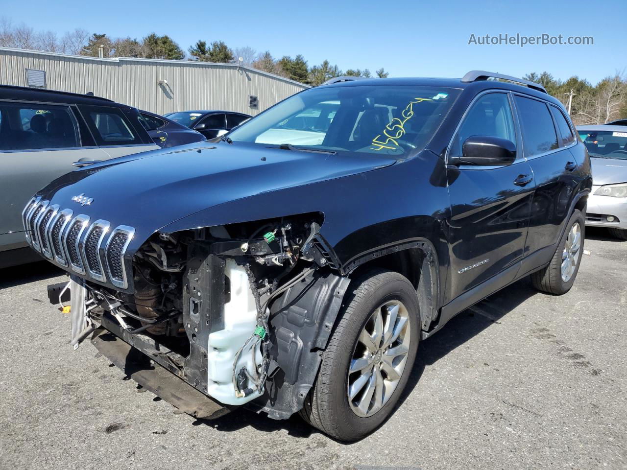 2015 Jeep Cherokee Limited Black vin: 1C4PJMDS7FW779191