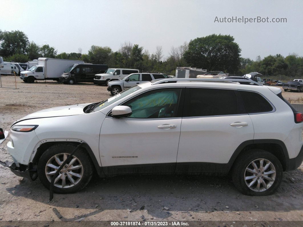 2016 Jeep Cherokee Limited White vin: 1C4PJMDS7GW252401