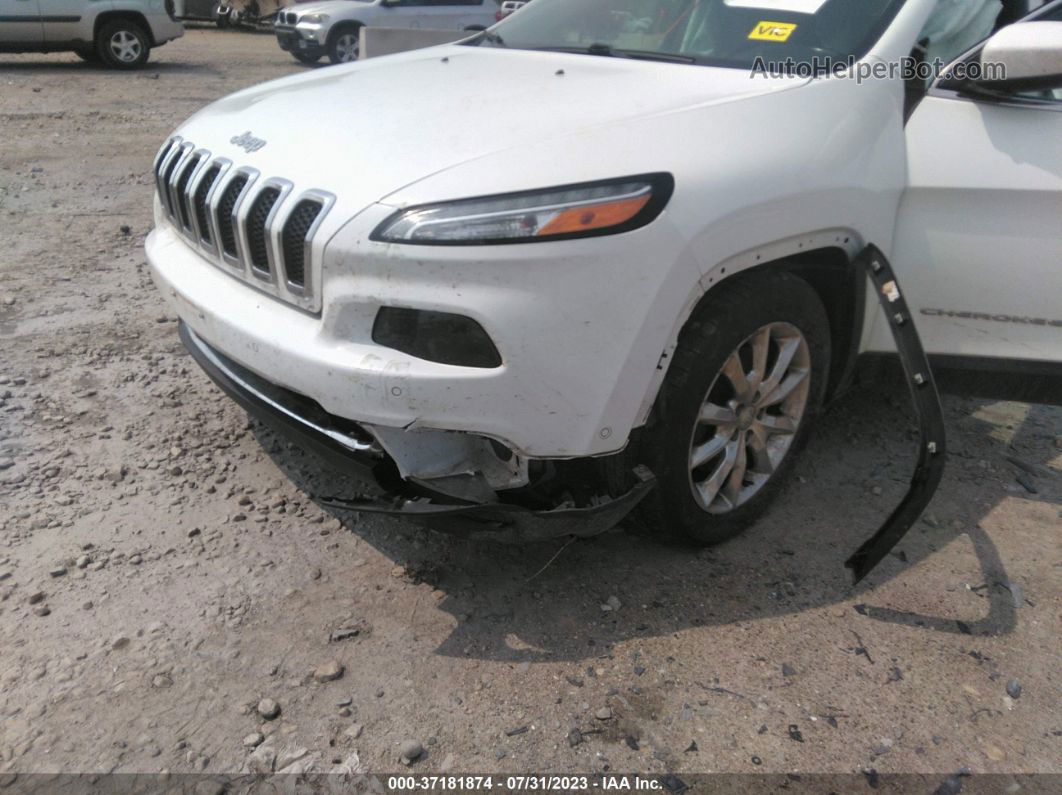 2016 Jeep Cherokee Limited White vin: 1C4PJMDS7GW252401