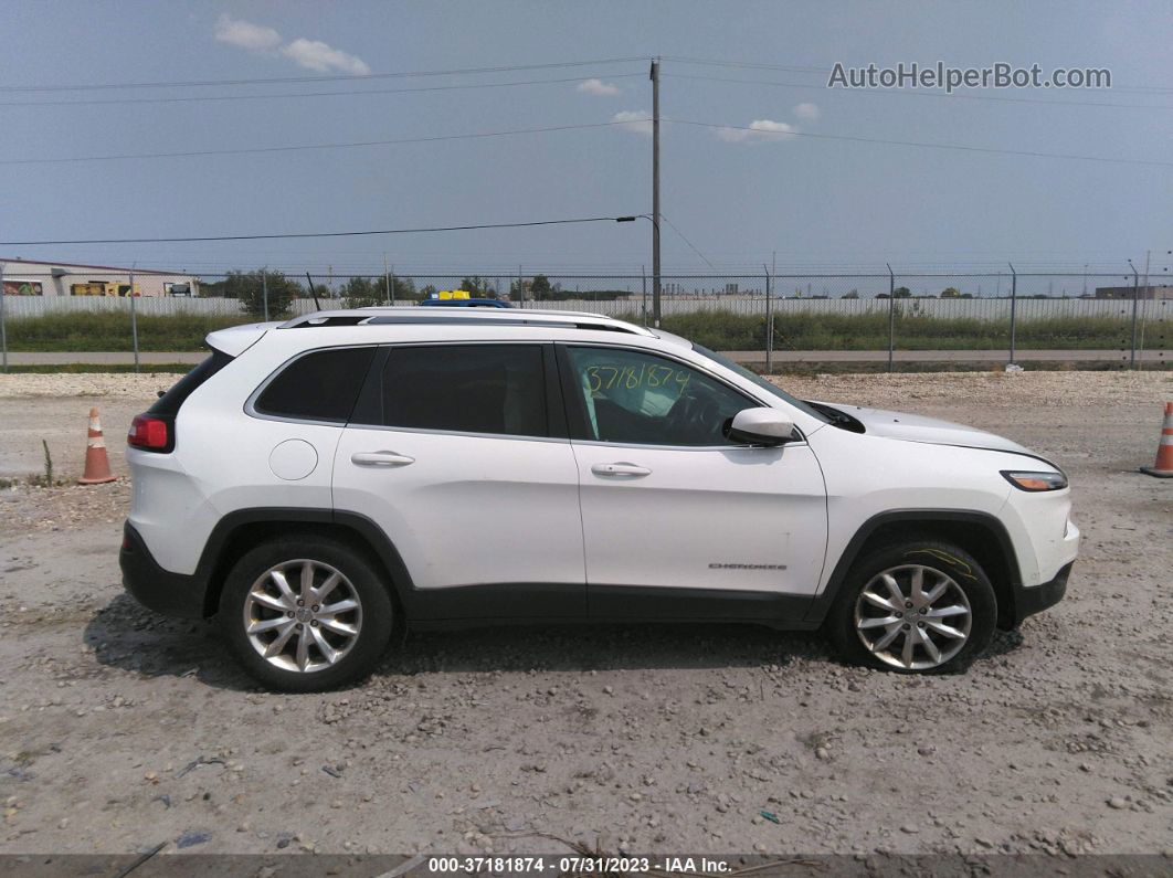 2016 Jeep Cherokee Limited White vin: 1C4PJMDS7GW252401