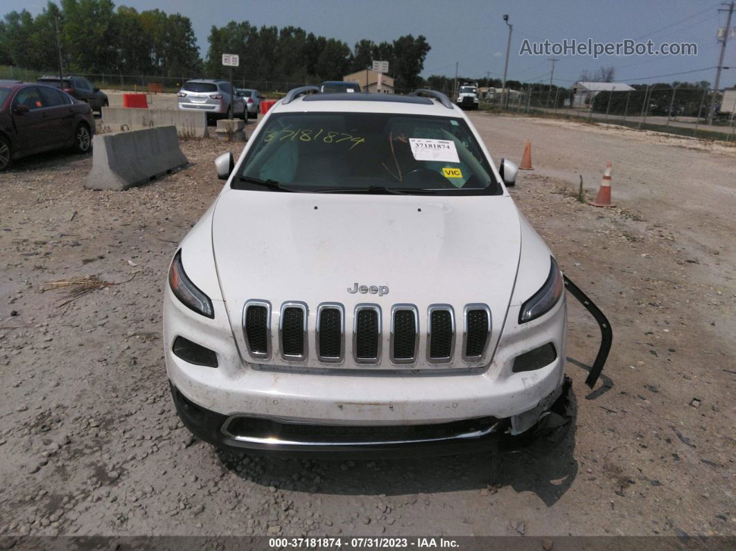 2016 Jeep Cherokee Limited White vin: 1C4PJMDS7GW252401