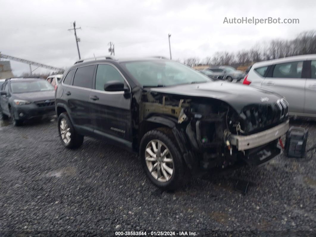 2014 Jeep Cherokee Limited Black vin: 1C4PJMDS8EW183439