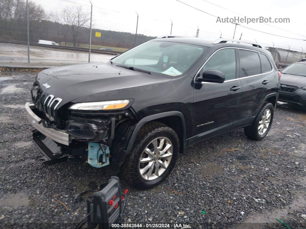 2014 Jeep Cherokee Limited Black vin: 1C4PJMDS8EW183439