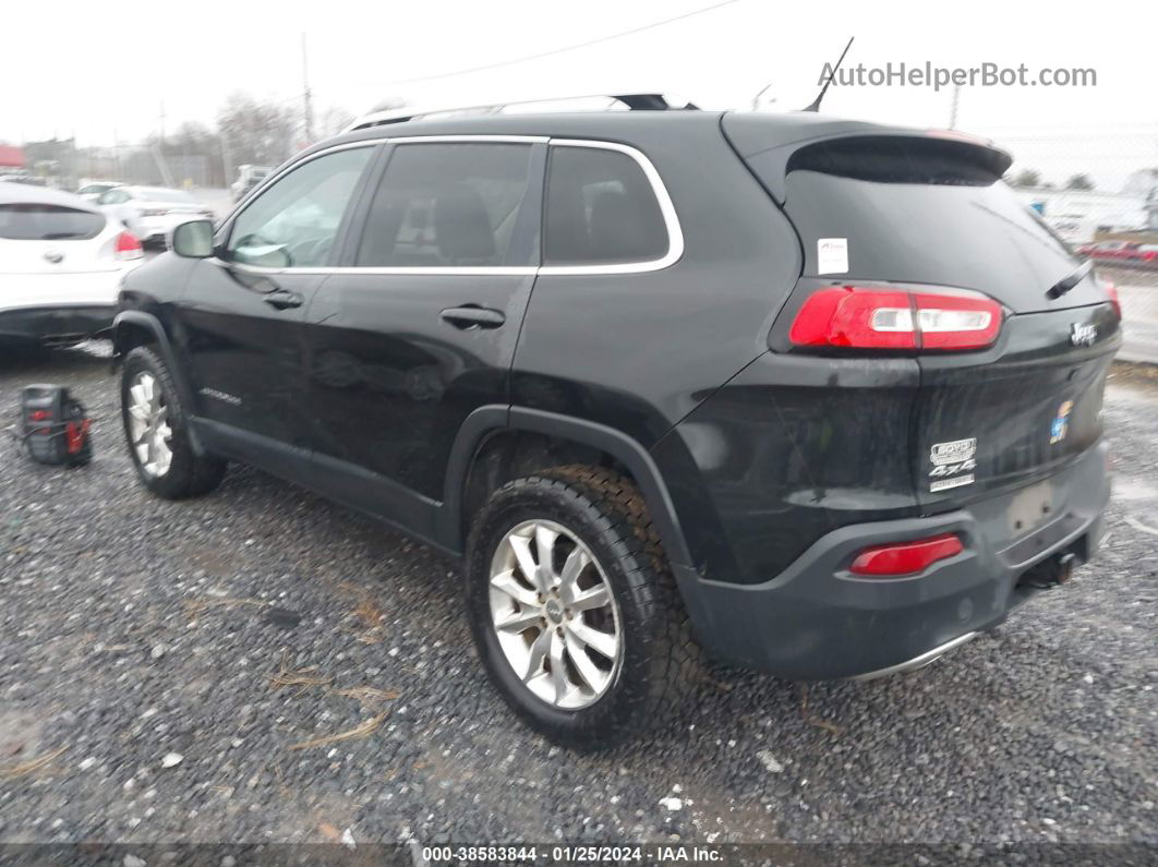 2014 Jeep Cherokee Limited Black vin: 1C4PJMDS8EW183439