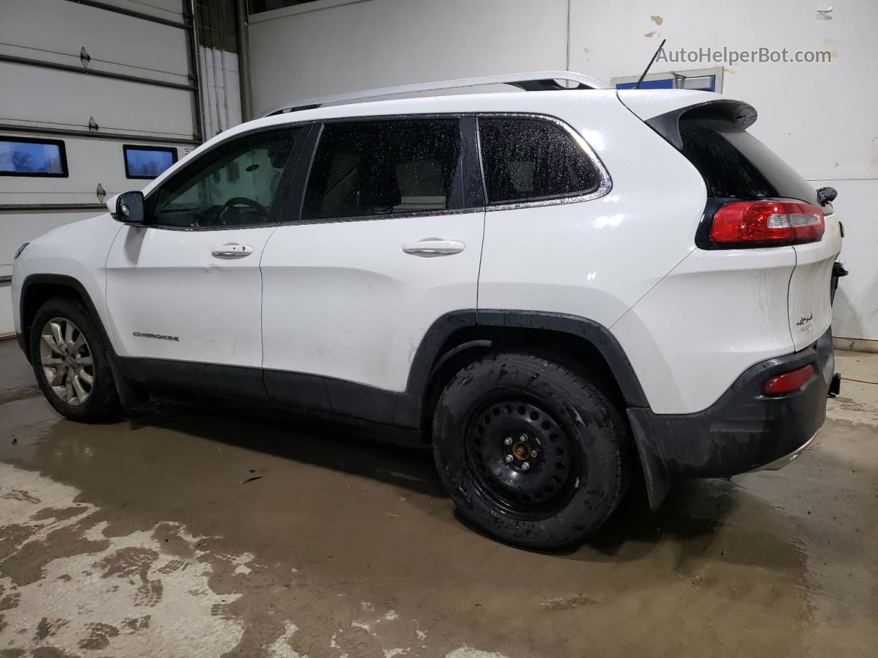 2015 Jeep Cherokee Limited White vin: 1C4PJMDS8FW609955