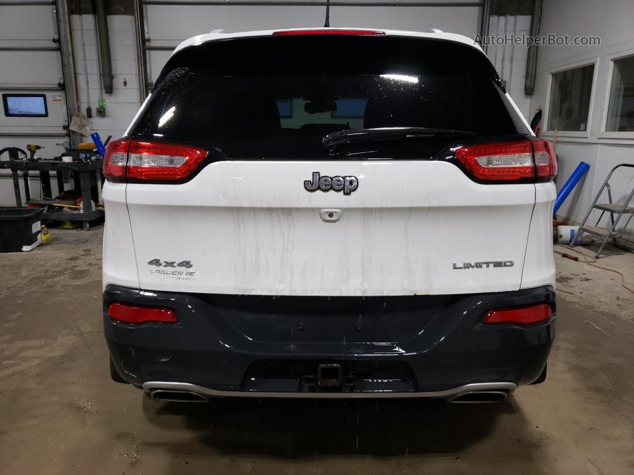 2015 Jeep Cherokee Limited White vin: 1C4PJMDS8FW609955