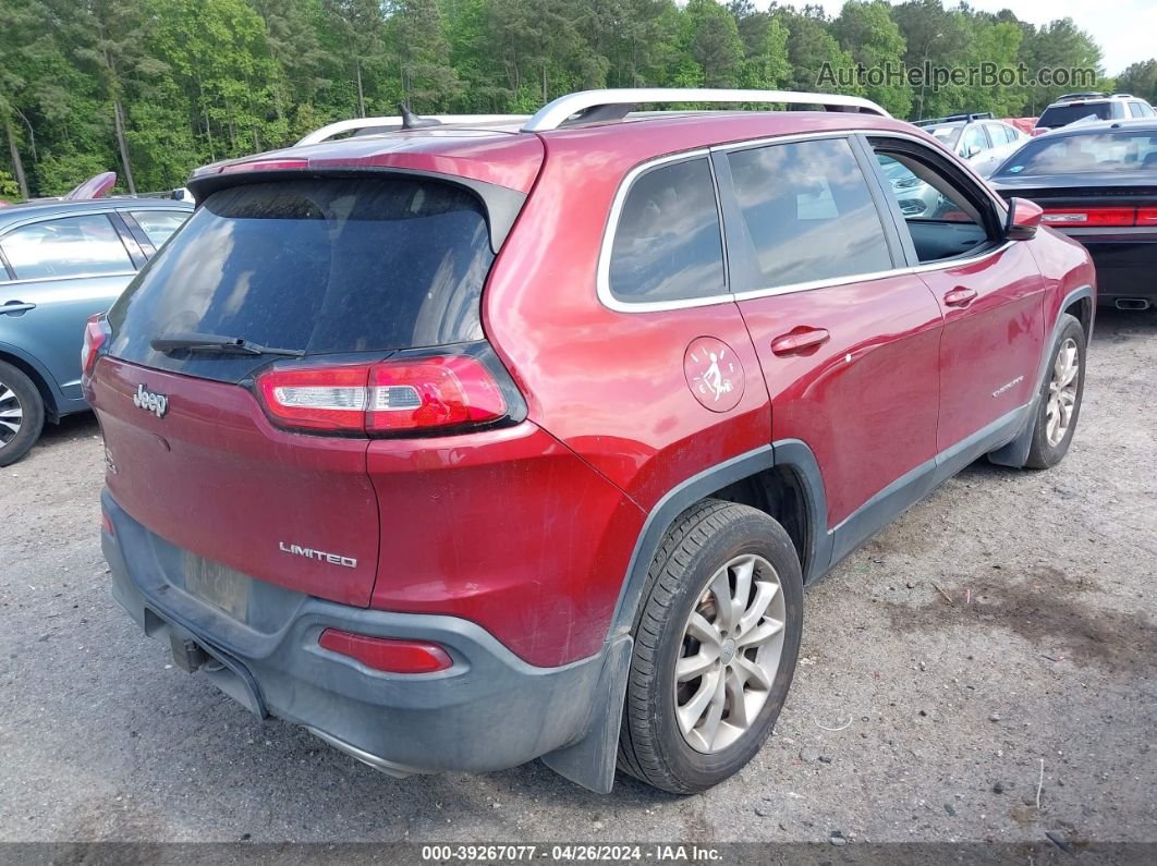 2015 Jeep Cherokee Limited Red vin: 1C4PJMDS8FW688690