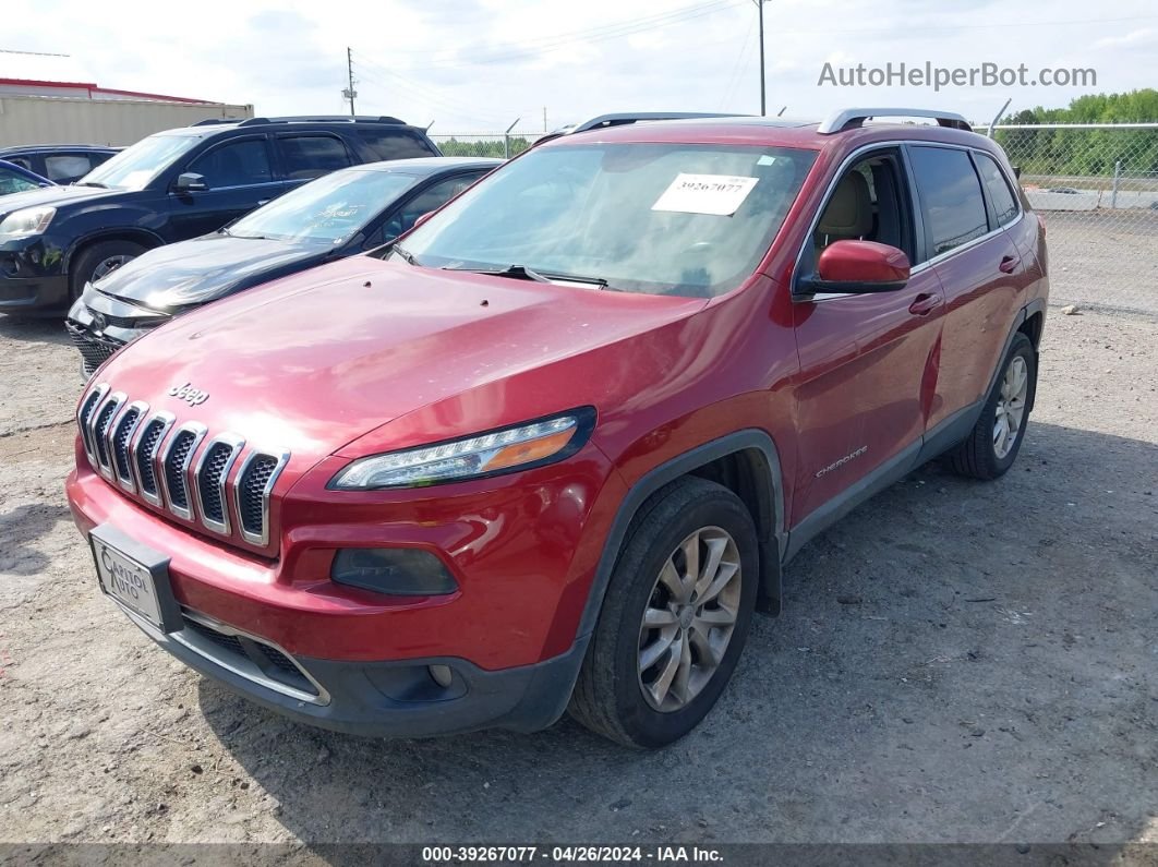 2015 Jeep Cherokee Limited Red vin: 1C4PJMDS8FW688690
