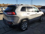 2014 Jeep Cherokee Limited Silver vin: 1C4PJMDS9EW150028