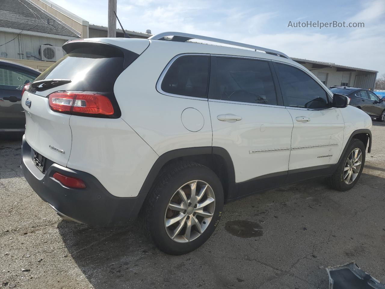 2014 Jeep Cherokee Limited Белый vin: 1C4PJMDS9EW156556