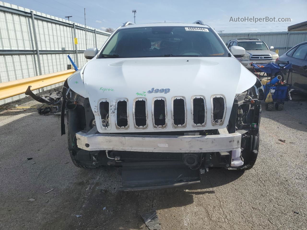 2014 Jeep Cherokee Limited Белый vin: 1C4PJMDS9EW156556