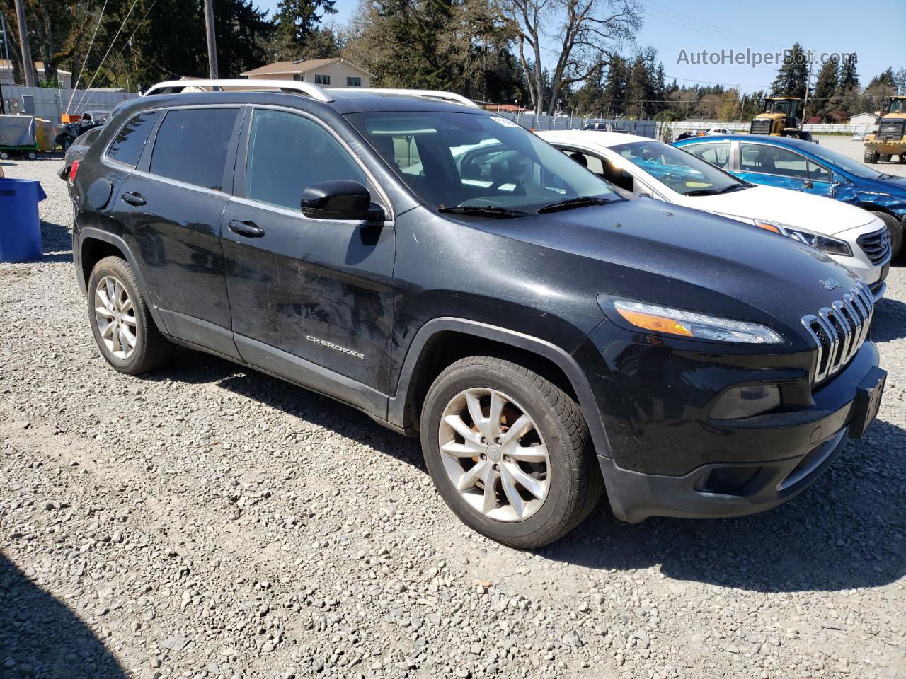 2014 Jeep Cherokee Limited Black vin: 1C4PJMDS9EW240067