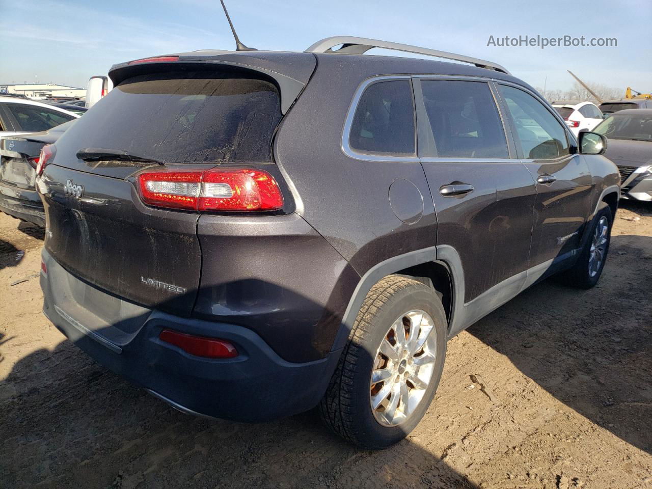 2014 Jeep Cherokee Limited Gray vin: 1C4PJMDS9EW248136