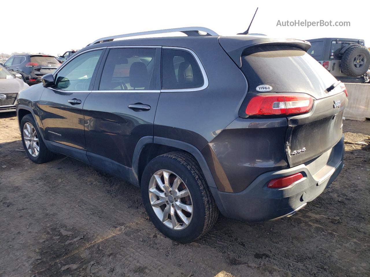 2014 Jeep Cherokee Limited Gray vin: 1C4PJMDS9EW248136