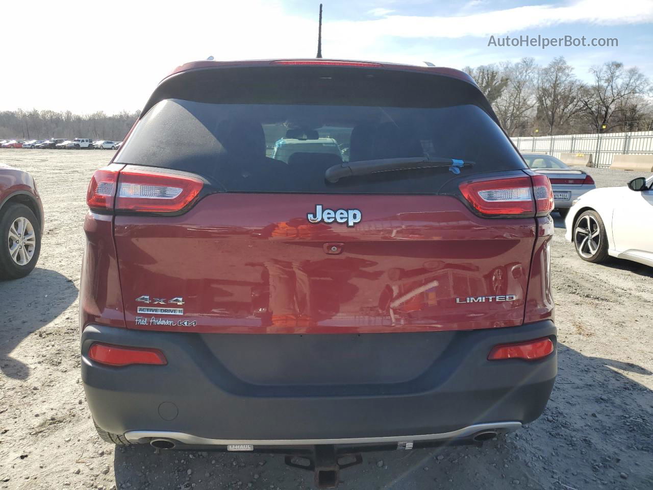 2014 Jeep Cherokee Limited Red vin: 1C4PJMDS9EW311543