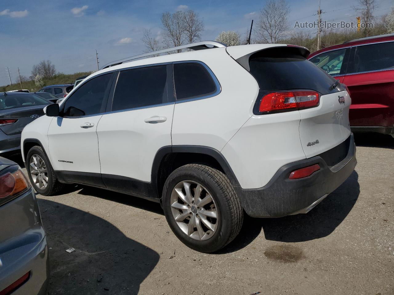 2016 Jeep Cherokee Limited White vin: 1C4PJMDS9GW115962