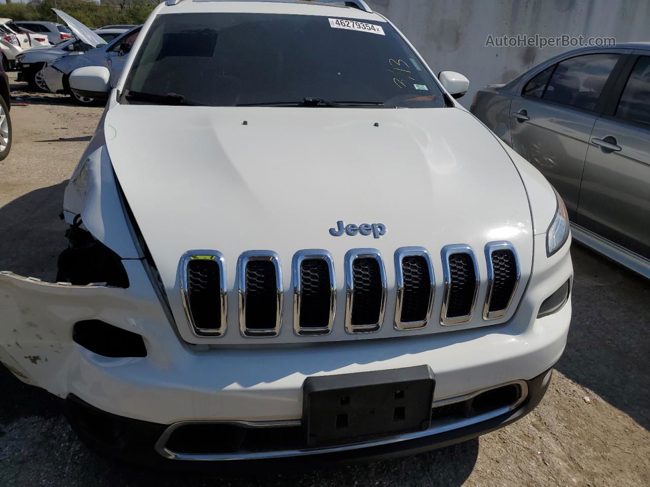 2016 Jeep Cherokee Limited White vin: 1C4PJMDS9GW115962